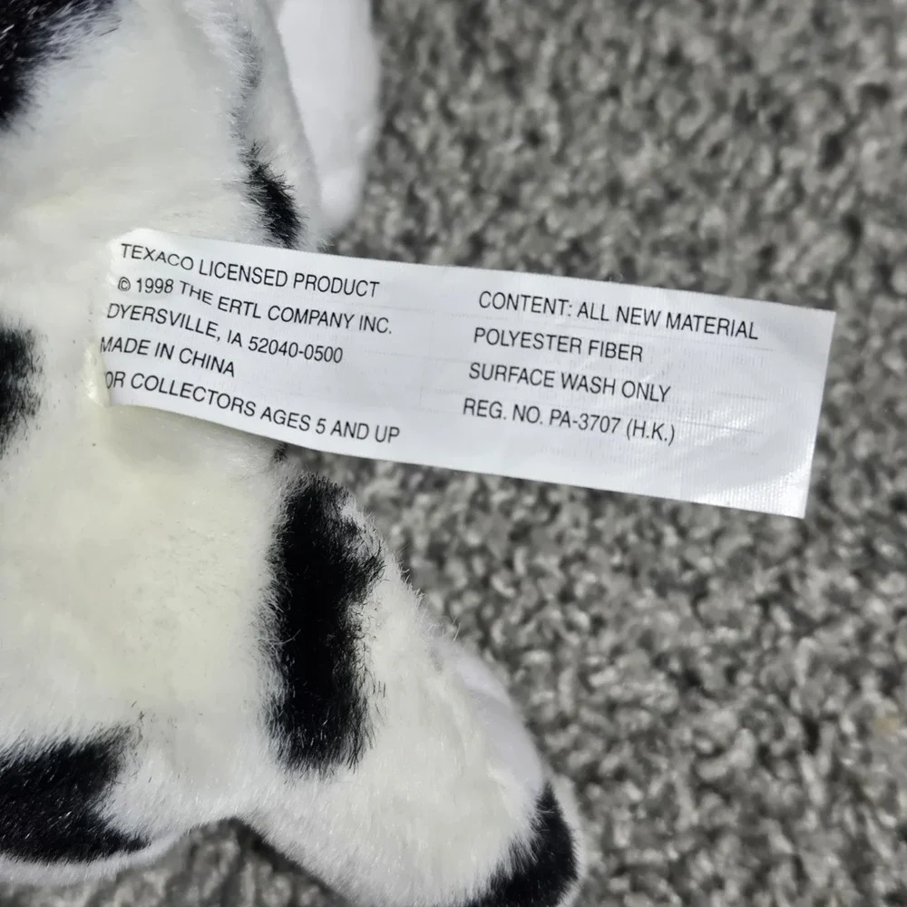 VINTAGE‎ Texaco Dalmatian Dog Plush Stuffed Animal Pilot Fireman 1998 12